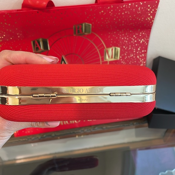♥️Giorgio Armani red clutch